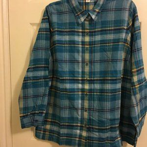 Cold Water Creek Flannel Top